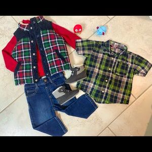 Boys brand name winter lot with NEW boots